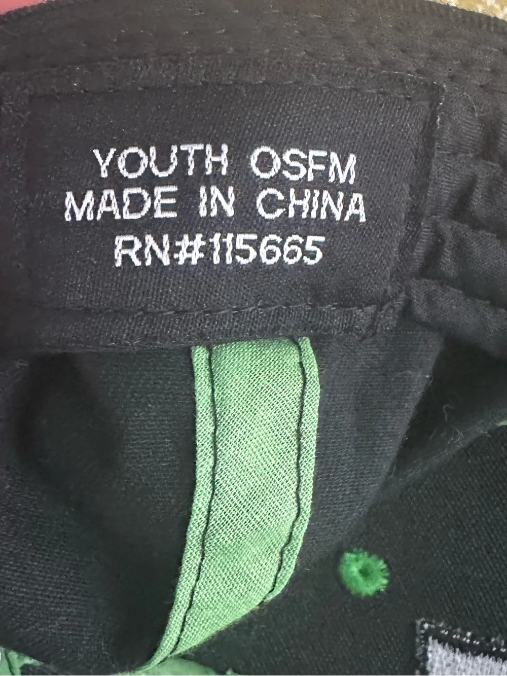 Green Pixel Creeper Kids' Baseball Cap